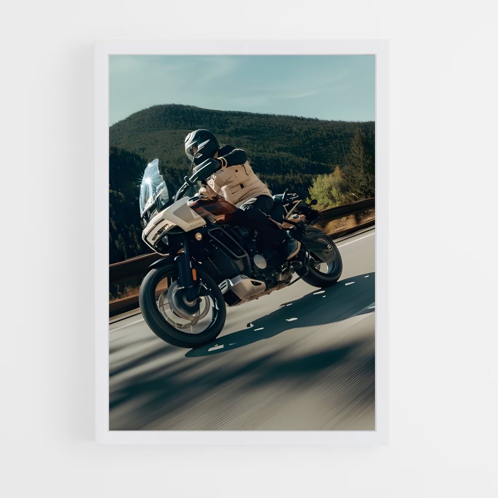 Poster Aventure à Moto – affiche Harley-Davidson (vue 3)